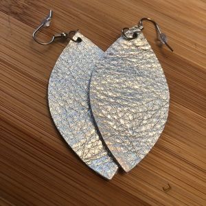 New handmade leather earrings